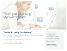 Tablet Screenshot of mybalanceonline.com